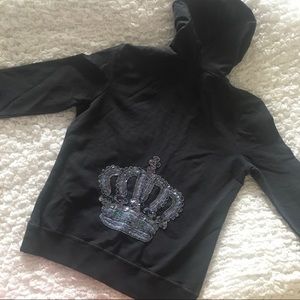 BCBG Max Azria Black Crown Hoodie